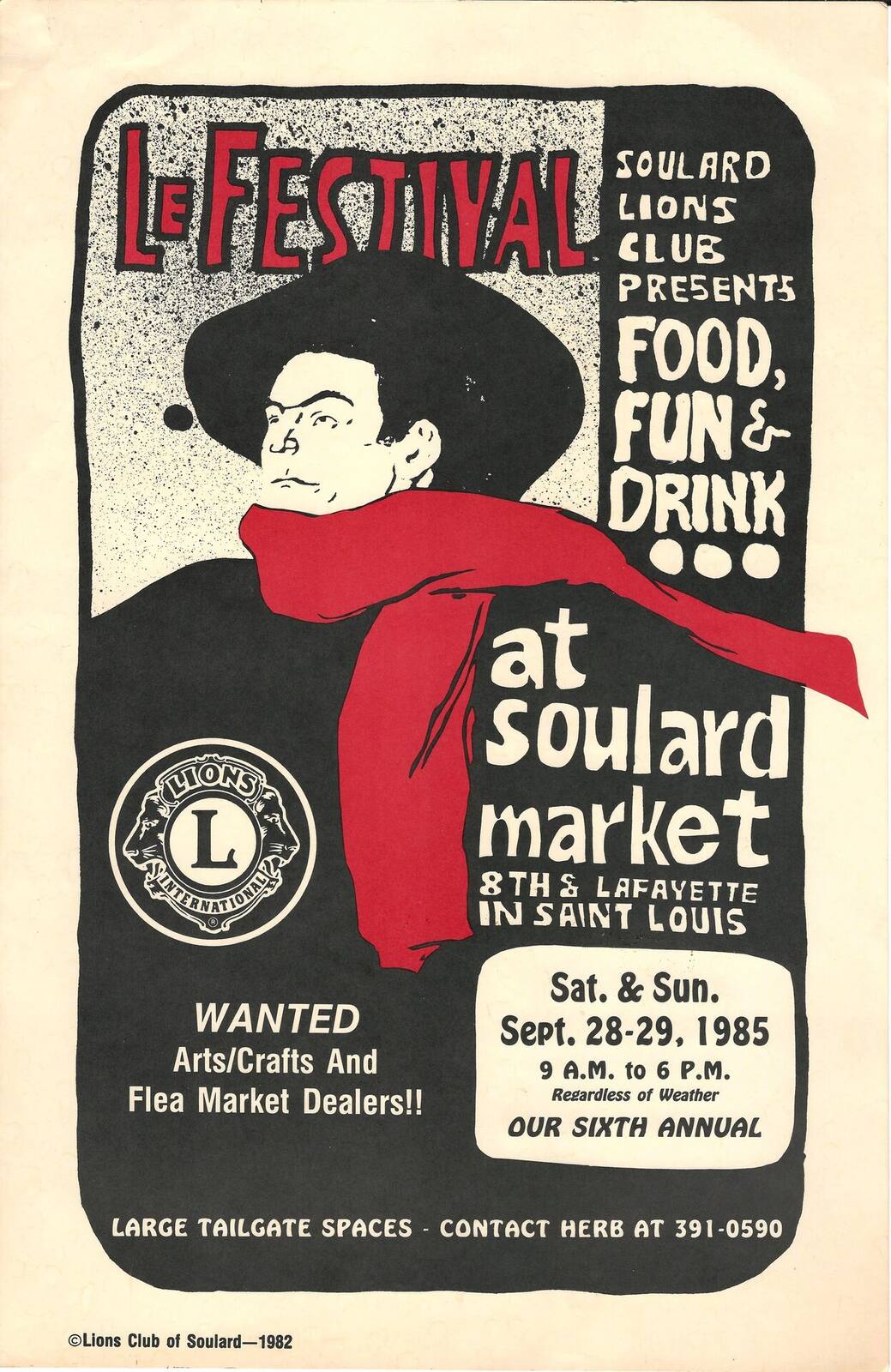 Vintage Soulard posters and community art